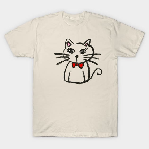 Kitty Kitty around the world T-Shirt by JalapenoWaffles